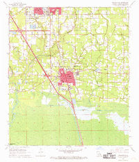 Ponchatoula Louisiana Historical topographic map, 1:24000 scale, 7.5 X 7.5 Minute, Year 1968