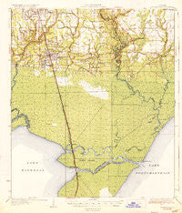Ponchatoula Louisiana Historical topographic map, 1:62500 scale, 15 X 15 Minute, Year 1935