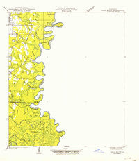 Pools Bluff Mississippi Historical topographic map, 1:31680 scale, 7.5 X 7.5 Minute, Year 1942