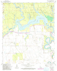 Powell Point Louisiana Historical topographic map, 1:24000 scale, 7.5 X 7.5 Minute, Year 1972