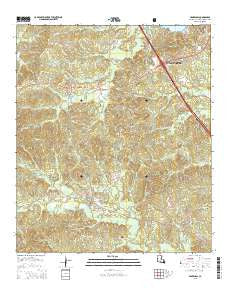 Provencal Louisiana Current topographic map, 1:24000 scale, 7.5 X 7.5 Minute, Year 2015