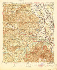 Provencal Louisiana Historical topographic map, 1:62500 scale, 15 X 15 Minute, Year 1945