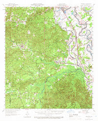 Provencal Louisiana Historical topographic map, 1:62500 scale, 15 X 15 Minute, Year 1957