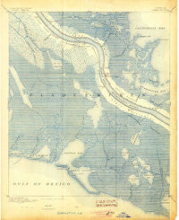 Quarantine Louisiana Historical topographic map, 1:62500 scale, 15 X 15 Minute, Year 1892