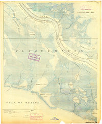 Quarantine Louisiana Historical topographic map, 1:62500 scale, 15 X 15 Minute, Year 1892