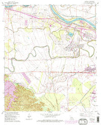 Rapides Louisiana Historical topographic map, 1:24000 scale, 7.5 X 7.5 Minute, Year 1972