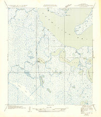Redfish Point NW Louisiana Historical topographic map, 1:31680 scale, 7.5 X 7.5 Minute, Year 1954