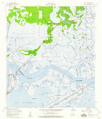 Rigolets Louisiana Historical topographic map, 1:24000 scale, 7.5 X 7.5 Minute, Year 1956