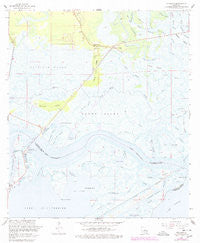 Rigolets Louisiana Historical topographic map, 1:24000 scale, 7.5 X 7.5 Minute, Year 1968