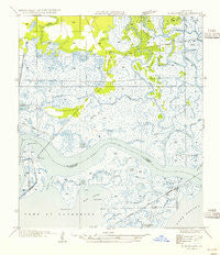Rigolets Louisiana Historical topographic map, 1:31680 scale, 7.5 X 7.5 Minute, Year 1954