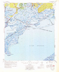 Rigolets Louisiana Historical topographic map, 1:62500 scale, 15 X 15 Minute, Year 1969