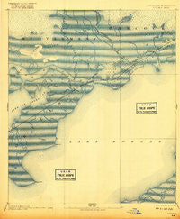 Rigolets Louisiana Historical topographic map, 1:62500 scale, 15 X 15 Minute, Year 1893