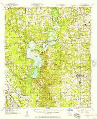 Ringgold Louisiana Historical topographic map, 1:62500 scale, 15 X 15 Minute, Year 1956