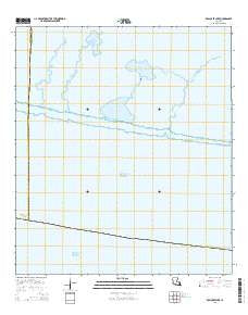 Rollover Lake Louisiana Current topographic map, 1:24000 scale, 7.5 X 7.5 Minute, Year 2015