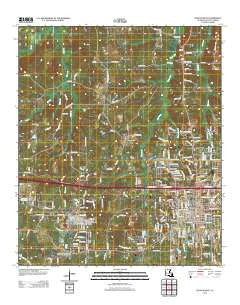 Ruston West Louisiana Historical topographic map, 1:24000 scale, 7.5 X 7.5 Minute, Year 2012