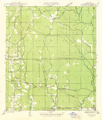 Satsuma Louisiana Historical topographic map, 1:31680 scale, 7.5 X 7.5 Minute, Year 1942