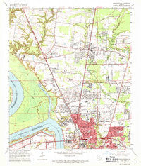 Scotlandville Louisiana Historical topographic map, 1:24000 scale, 7.5 X 7.5 Minute, Year 1963
