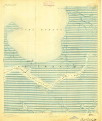 Shell Beach Louisiana Historical topographic map, 1:62500 scale, 15 X 15 Minute, Year 1893