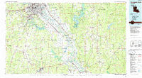 Shreveport South Louisiana Historical topographic map, 1:100000 scale, 30 X 60 Minute, Year 1985
