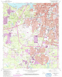 Shreveport West Louisiana Historical topographic map, 1:24000 scale, 7.5 X 7.5 Minute, Year 1980