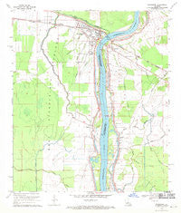Simmesport Louisiana Historical topographic map, 1:24000 scale, 7.5 X 7.5 Minute, Year 1969