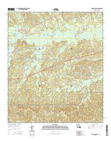 Simpson South Louisiana Current topographic map, 1:24000 scale, 7.5 X 7.5 Minute, Year 2015