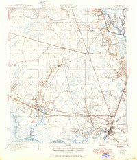 Slidell Louisiana Historical topographic map, 1:62500 scale, 15 X 15 Minute, Year 1935