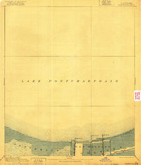 Spanish Fort Louisiana Historical topographic map, 1:62500 scale, 15 X 15 Minute, Year 1891