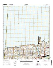Spanish Fort Louisiana Current topographic map, 1:24000 scale, 7.5 X 7.5 Minute, Year 2015