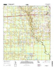 Springfield Louisiana Current topographic map, 1:24000 scale, 7.5 X 7.5 Minute, Year 2015