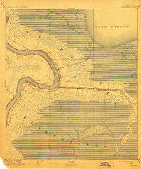 St. Bernard Louisiana Historical topographic map, 1:62500 scale, 15 X 15 Minute, Year 1892