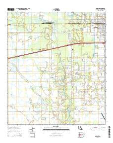 Sulphur Louisiana Current topographic map, 1:24000 scale, 7.5 X 7.5 Minute, Year 2015