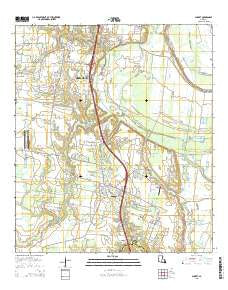 Sunset Louisiana Current topographic map, 1:24000 scale, 7.5 X 7.5 Minute, Year 2015