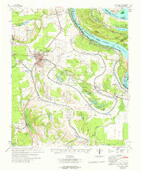 Talla Bena Louisiana Historical topographic map, 1:62500 scale, 15 X 15 Minute, Year 1965