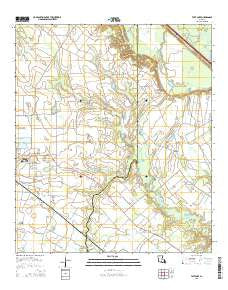 Tate Cove Louisiana Current topographic map, 1:24000 scale, 7.5 X 7.5 Minute, Year 2015