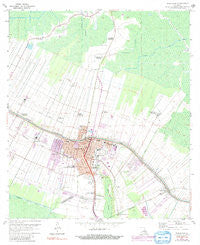 Thibodaux Louisiana Historical topographic map, 1:24000 scale, 7.5 X 7.5 Minute, Year 1962