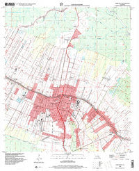 Thibodaux Louisiana Historical topographic map, 1:24000 scale, 7.5 X 7.5 Minute, Year 1998