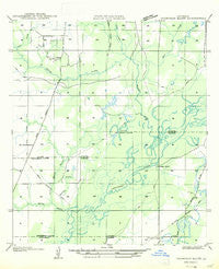 Thompson Bluff Louisiana Historical topographic map, 1:31680 scale, 7.5 X 7.5 Minute, Year 1947