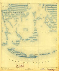 Timbalier Louisiana Historical topographic map, 1:62500 scale, 15 X 15 Minute, Year 1894