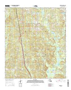 Trenton Louisiana Current topographic map, 1:24000 scale, 7.5 X 7.5 Minute, Year 2015