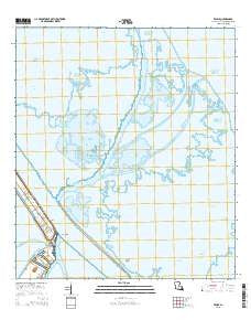 Venice Louisiana Current topographic map, 1:24000 scale, 7.5 X 7.5 Minute, Year 2015