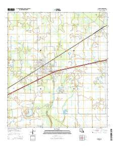 Vinton Louisiana Current topographic map, 1:24000 scale, 7.5 X 7.5 Minute, Year 2015