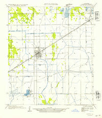 Vinton Louisiana Historical topographic map, 1:31680 scale, 7.5 X 7.5 Minute, Year 1954