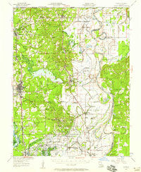 Vivian Louisiana Historical topographic map, 1:62500 scale, 15 X 15 Minute, Year 1956