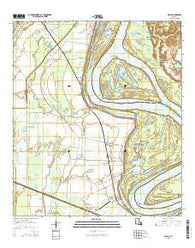 Walls Louisiana Current topographic map, 1:24000 scale, 7.5 X 7.5 Minute, Year 2015