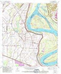Walls Louisiana Historical topographic map, 1:24000 scale, 7.5 X 7.5 Minute, Year 1963
