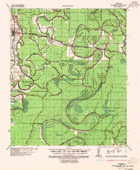 Waverly Louisiana Historical topographic map, 1:62500 scale, 15 X 15 Minute, Year 1935