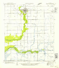 Welsh Louisiana Historical topographic map, 1:31680 scale, 7.5 X 7.5 Minute, Year 1954