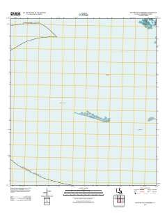 Western Isles Dernieres Louisiana Historical topographic map, 1:24000 scale, 7.5 X 7.5 Minute, Year 2012