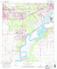 Westlake Louisiana Historical topographic map, 1:24000 scale, 7.5 X 7.5 Minute, Year 1955